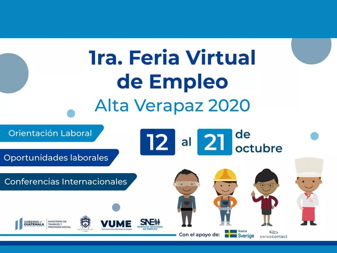 Feria De Empleo Virtual Alta Verapaz Octubre 2020 Portal De Empleos 4197